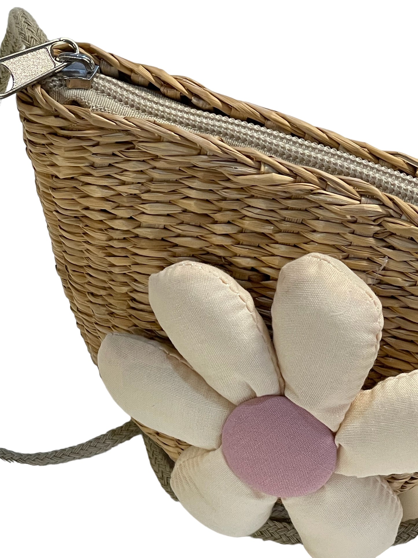 Flower straw bag